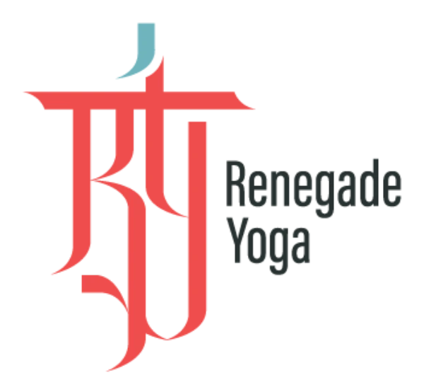 Renegade Yoga horizontal logo for light backgrounds